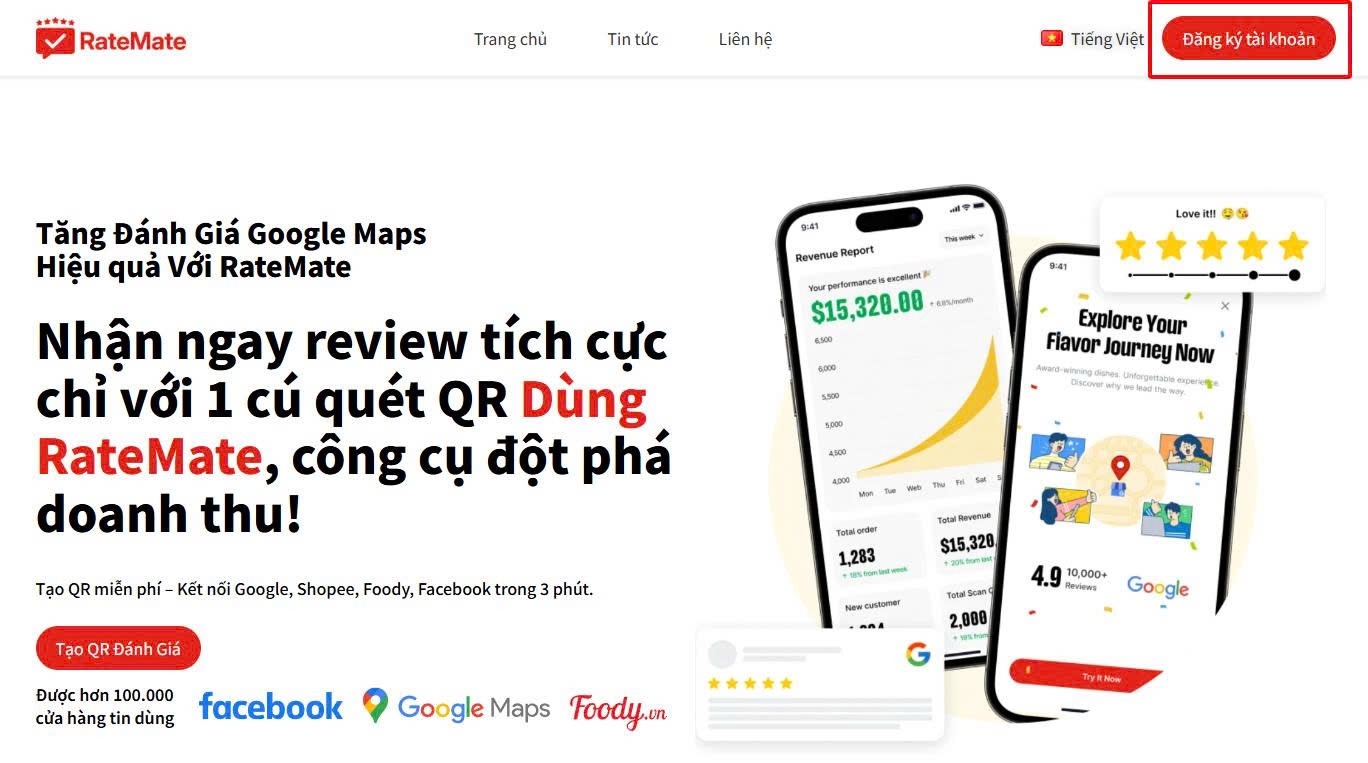 Cách tạo mã QR cho link bằng RateMate